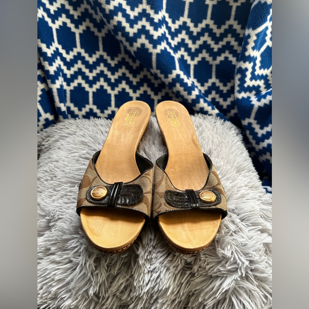 Coach clog heels